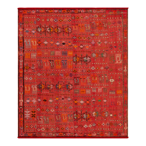 Nazmiyal Collection Vintage Persian Gabbeh Flatweave Rug