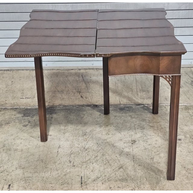 Mid 20th Century Mid 20th Century Kittinger Williamsburg Chippendale Style Mahogany Hall Table Game Table Cw 3 For Sale - Image 5 of 11