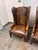 Paul Robert Lexie Hide Wingback Chairs, Pair For Sale In San Francisco - Image 6 of 12
