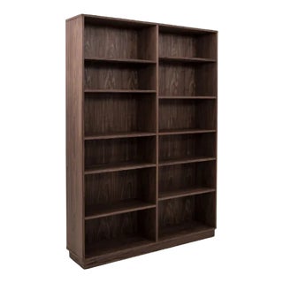 Scandinavian Walnut Bookcase For Sale