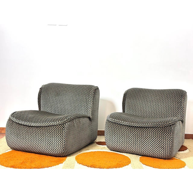 Calida Lounge Chairs by Architect Giudici for Coim, 1970s, Set of 2 For Sale - Image 13 of 17