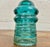 Early 20th Century Vintage Hemingray No 9 Aqua Glass Insulator For Sale - Image 5 of 9