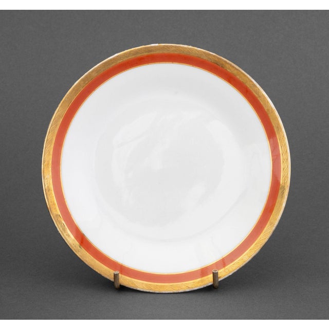 Modern Set of Eight Richard Ginori Porcelain Bread and Butter Plates For Sale - Image 3 of 6