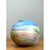 Sky Blue Vintage Abstract Glazed Ceramic Vase For Sale - Image 8 of 12