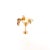 14k Yellow Gold Martini Glass Charm With Straw & Lemon Slice For Sale - Image 4 of 9