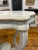Antique 19th century marble topped side table/console table/ hall table in the turtle configuration. The body has been...