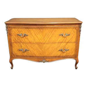 Louis XV Style Walnut & Satinwood Commode