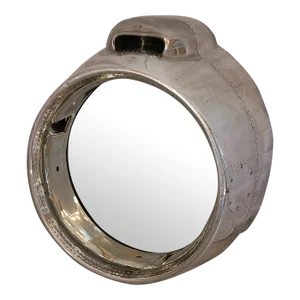 Vintage Airplane Engine Cowl Mirror