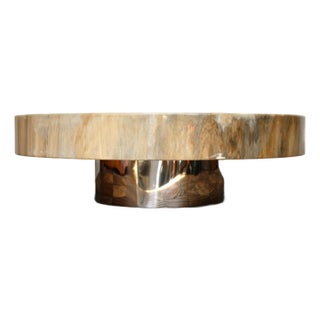 Mid-Century Modern Italian Coffee Table by Willy Rizzo, 1970s For Sale