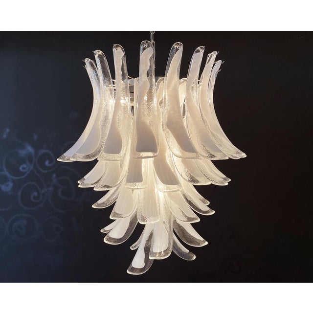 Vintage Italian Murano Chandelier in the style of Mazzega, 1990s For Sale - Image 16 of 18