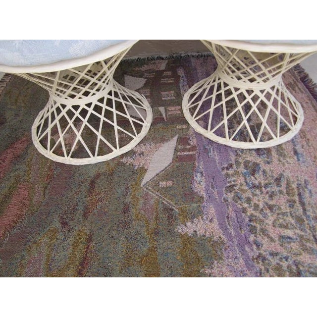 Vintage Patio Set Spun Fiberglass Russell Woodard Style Cushions, 5 Pieces For Sale - Image 10 of 11