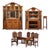 Art Nouveau Dining Room Furniture, 1920s, Set of 10 For Sale
