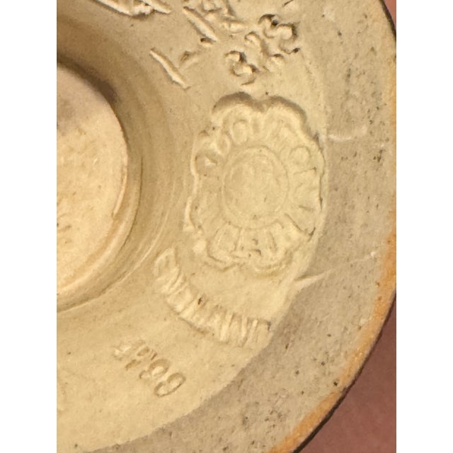Antique Royal Doulton Lambeth Stoneware Hanna Barlow Incised Donkey Vase For Sale - Image 14 of 17