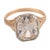 Victorian 1900-1909 Victorian Gia 2.76 Carat Old Mine Cut Diamond 14k Rose Gold Engagement Ring, Size 4.5 For Sale - Image 3 of 6