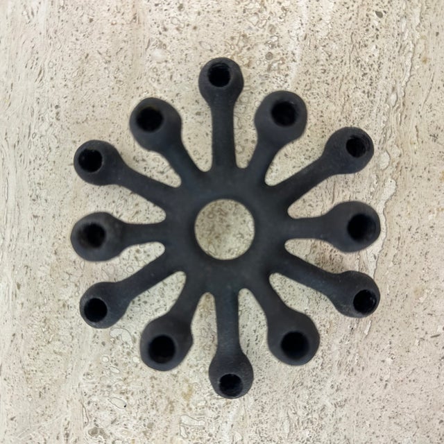 Black Danish Candleholders by Jens Quistgaard, 1960s, Set of 2 For Sale - Image 8 of 18