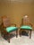 Mid-Century Modern Pair of Mid-Century Transitional Cane Back Armchairs in Everlast Billiard Green Chenille (Thomasville Ceremony Style) - Set of 2 For Sale - Image 3 of 12