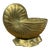 1970s Brass Nautilus Shell Cachepot For Sale