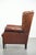 1990s Sheepskin Wing Armchair in Cognac Color For Sale - Image 5 of 13