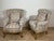 French Louis XV Style Upholstered Armchairs with Giltwood Frames, 1940, Set of 2 For Sale - Image 3 of 12