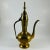 Shabby Chic Vintage Brass Teapot Oil Pitcher Genie Lamp Hinged Etched Ornate, India For Sale - Image 3 of 5