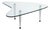 Modernist Coffee Table With Marble Legs, Italy 20th century For Sale