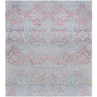 Doris Leslie Blau Antique Agra Indian Geometric Gray Cotton Carpet - c. 1920 For Sale