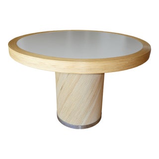 1970's Stacked Rattan Dining Table For Sale