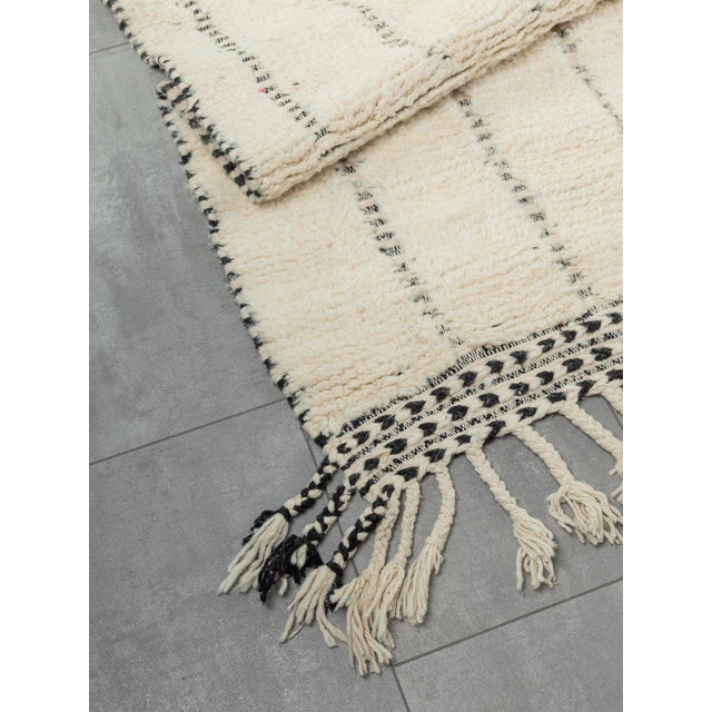 Textile Berber Rug with Stripes For Sale - Image 7 of 10