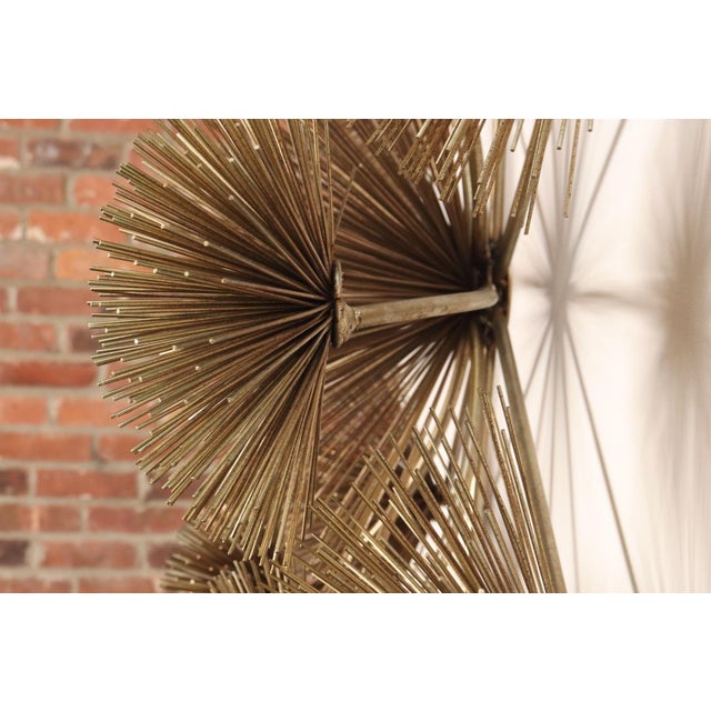 Large Brutalist "Pom Pom" Brass Wall Sculture by Curtis Jere Signed and Dated For Sale - Image 17 of 18