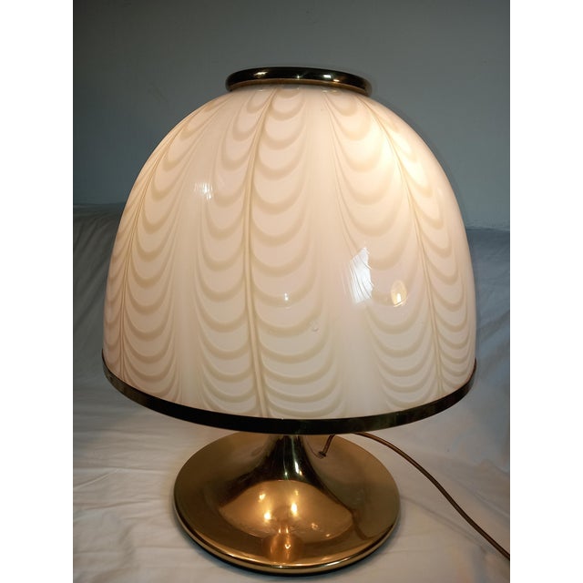 Large Murano Glass Table Lamp by F. Fabbian for Mazzega, 1960s For Sale - Image 3 of 14