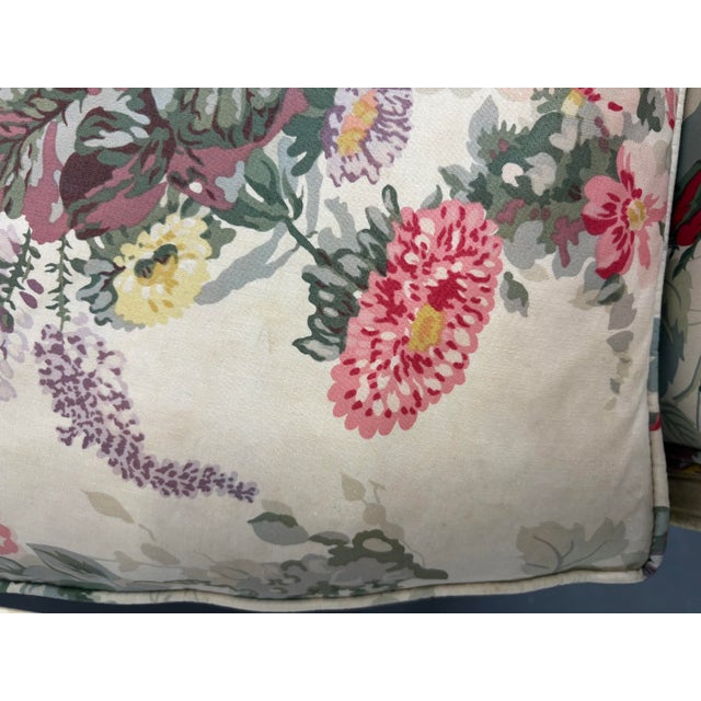 Wood Louis XVI Style Floral Chintz Upholstered Century Furniture Chairs - A Set of 2 For Sale - Image 7 of 11