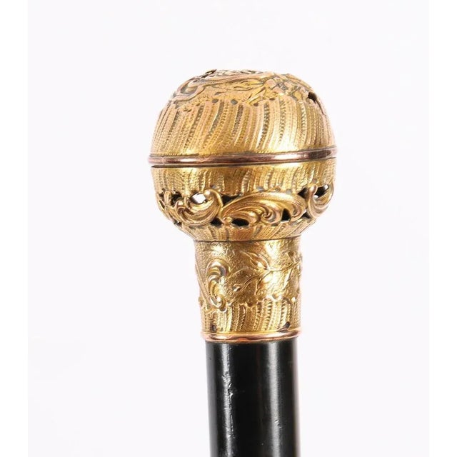 Antique French Siren Handled Walking Stick Cane, 1890s For Sale - Image 5 of 10