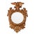 American Federal Gold Gilt Convex Bullseye Eagle Wall Mirror For Sale