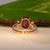 6Ct Star Ruby Cabochon Ring With Diamond Accents: Solid 14k Gold, Size 6.75 For Sale - Image 9 of 10