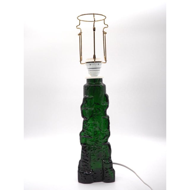 Glass Table Lamp by P. Kedelv for Reijmyre, 1960s For Sale - Image 10 of 15