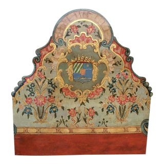 Early 19th Century Venetian Painted Twin Headboard For Sale