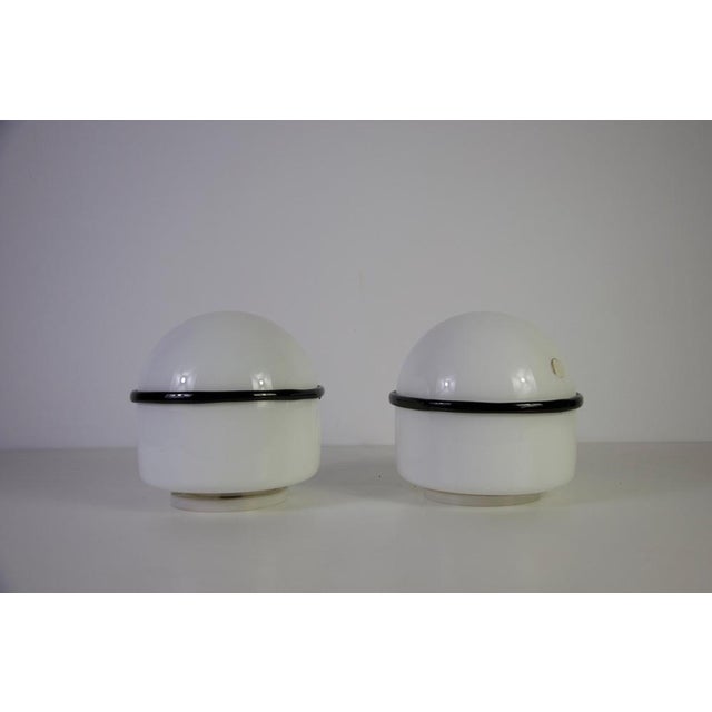 Murano Glass Table Lamps by Renato Toso & Noti Massari for Leucos, 1960s, Set of 2 For Sale - Image 4 of 10