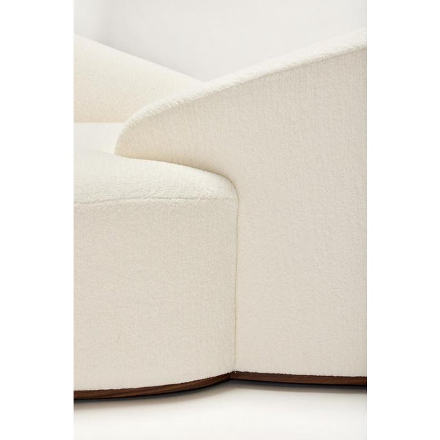 Contemporary One 2 One Walnut Conversation Seat by Reda Amalou Design For Sale - Image 3 of 9