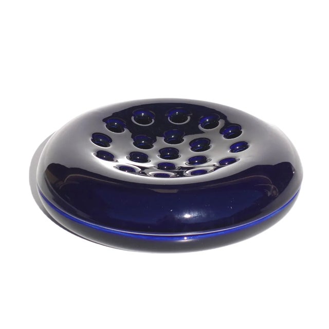 Italian Space Age Ceramic Ashtray by Angelo Mangiarotti for Brambilla, 1960s For Sale