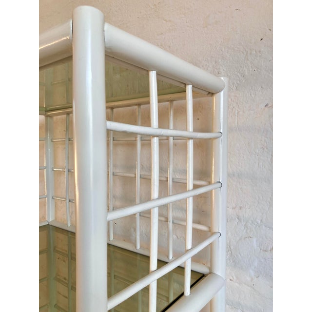 Gray Italian Bookcase in Lacquered Wood, 1980s For Sale - Image 8 of 12