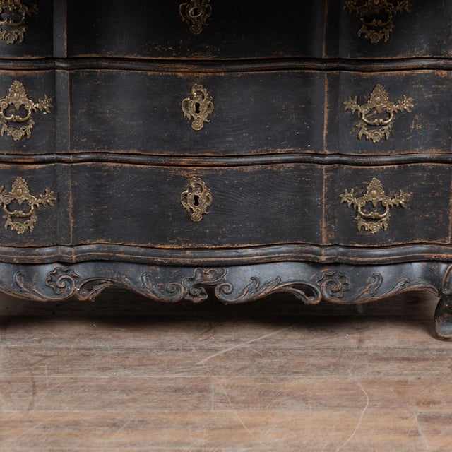 Late 18th Century Danish Black Oak Secretary Bureau For Sale - Image 11 of 15
