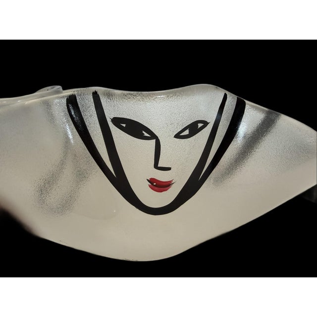 "Happy Going" Glass Bowl From Kosta Boda Designed by Ulrica Hydman- Vallien For Sale - Image 12 of 15