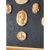 Wood Grand Tour Neoclassical Gilded Collection of Classical Intaglio and Cameo on the Leather Ground With Gilt Frame For Sale - Image 7 of 10