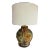 Organic Modern Handcrafted Terra-Cotta Table Lamp For Sale