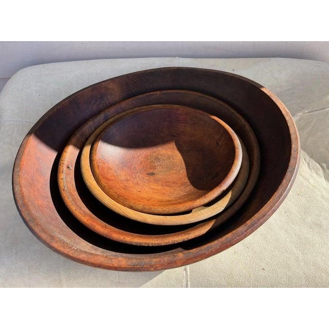Brown Collection of Four 19Thc Butter Bowls For Sale - Image 8 of 8