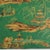 Vintage Hand Painted Chinoiserie Tole Tray Emerald Green and Gold Lacquer Rectangular Serving Tray For Sale - Image 13 of 16