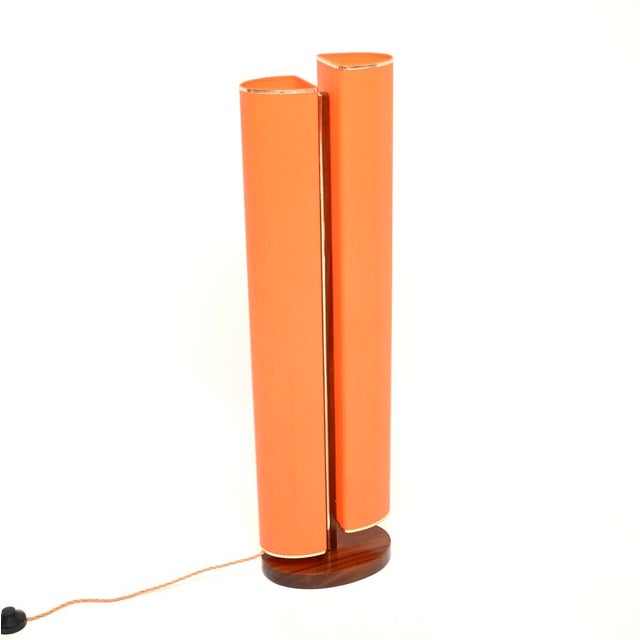 1960s Vintage Teak and Acrylic Floor Lamp, 1960s For Sale - Image 5 of 11