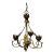 Hollywood Regency Gilded Tole Chandelier For Sale