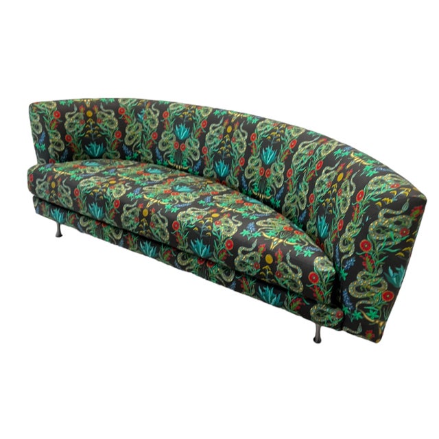 Mid-Century Modern Mid 20th Century Vintage Sofa Attributed to Thayer Coggin: Texas Roads Edition For Sale - Image 3 of 18