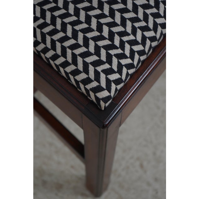 Set of 8 Henredon Chippendale Mahogany Dining Room Chairs For Sale - Image 10 of 18